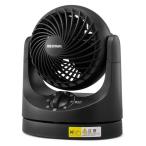 アイリスオーヤマ 卓上 扇風機 首振り マカロン型 小型 卓上扇 ブラック TAF-MKM10-B