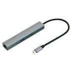 【アウトレット】ナカバヤシ TypeーC 6in1 スリムドッキングステーション/グレー UD-C07GY 1個