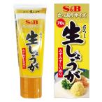 たっぷりサイズ おろし生しょうが 70g 1本 エスビー食品 通常チューブ約2本分　生姜　ショウガ