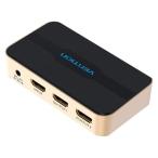 HDMI переключатель машина HDMI сплиттер 2 экран мощность 4K30Hz HDMI1.4 / Gold AC-2472 1 шт 