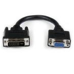 Startech.com 20cm DVI - VGA изменение кабель мужской / женский черный DVIVGAMF8IN 1 шт 