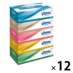 ティッシュペーパー 180組（5箱入） 1ケース（12パック） クリネックス ティシュー 日本製紙クレシア 箱売り