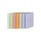 プラス　フラットファイル厚とじ　A4タテ　12冊　7色アソート　No.021NW　樹脂製とじ具