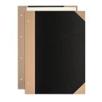 プラス　とじ込表紙　A4タテ　307×220mm　4穴　つづりひも付　1袋（10組入）　FL-006TU　77178