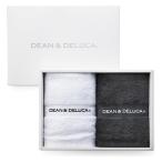 DEAN ＆ DELUCA　キッチンタオル ホワイト・チャコールグレー 約40×