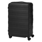 無印良品 バーを自由に調節できる ハードキャリーケース （75Ｌ） 黒 タテ71.5×ヨコ46×マチ26cm 良品計画