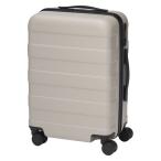 無印良品 バーを自由に調節できる ハードキャリーケース （36Ｌ） グレージュ タテ54×ヨコ37×マチ24cm 良品計画