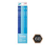  Mitsubishi карандаш (uni) Uni Palette карандаш 6B шестиугольник * пастель голубой ось K55606B 1 дюжина (12 шт. входит )