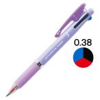 ジェットStream インサイド 3Colorボールペン 0.38mm Purple軸 紫 アスクル限定 H.SXE34053812 Mitsubishi鉛筆uni  オリジナル