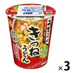 【アウトレット】カップ麺 マルちゃん うまいつゆ 塩分30%オフ きつねうどん 1セット（1個×3） 東洋水産 減塩
