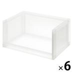 無印良品 ポリプロピレン 収納ラック 中 幅37×奥行26×高さ17.5cm 1セット（6個）良品計画