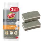 s Lee M (3M) Scotch яркий premium губка антибактериальный кухня масло загрязнения серый KES-01KGY 2PM(2 штук )