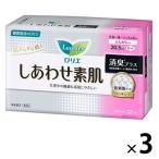 ナプキン ふつうの日用 羽つき 20.5cm ロリエ しあわせ素肌 消臭プラス 1セット（22枚×3