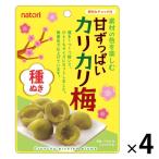 素材甘ずっぱいカリカリ梅 4袋 なとり 塩分補給 塩分対策 おつまみ お菓子