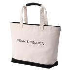 DEAN&DELUCA( Dean & Dell -ka) черный & натуральный парусина большая сумка большая вместимость A3 размер 4580379227544 1 шт 