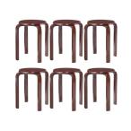  Smile из дерева раунд табурет ( Brown ) YRS-405(BR) 1 коробка (6 ножек входить )