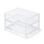  Muji Ryohin накладывается акрил кейс 2 уровень вытаскивание примерно ширина 17.5× глубина 13× высота 9.5cm хорошая вещь план 