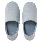  Muji Ryohin хлопок . небо . переносной салон обувь голубой M 22~24.5cm для хорошая вещь план 