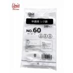 [ outlet ] половина прозрачный пакет с ручками 60 номер No60 длина 600× ширина 350× вставка 150mm 1 коробка (1000 листов :100 листов входит ×10)