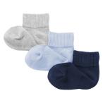  Muji Ryohin Kids пара становится прямой угол короткий носки (3 пара комплект ) Kids 15~19cm незначительный голубой серый темно-синий хорошая вещь план 