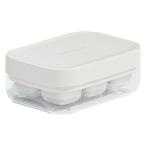 CAROTE(カローテ) 製氷皿 ワンプッシュ アイストレー 6個取り ホワイト NM-5391 1個 離乳食 LIVPLUS