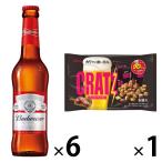  пиво легкая закуска Budweiser бутылка 330ml×6шт.@k rats перец бекон 6 пакет входить 1 шт 