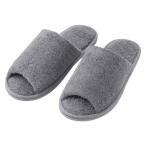  Muji Ryohin ... хлопок пирог ru тапочки передний ..XL 27.5~30cm для угольно-серый хорошая вещь план 