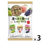 シャーベット チューペット 棒アイス 個包装 暑さ対策 山梨県産果汁凍らせて食べるシャーベット 1セット（1個×3）
