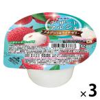 ゼリー 食べきりサイズ デザートマルシェ ナタデココ＆ライチゼリー 142g 1セット(1個×3)