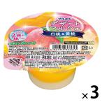 ゼリー 食べきりサイズ デザートマルシェ 白桃＆黄桃 142g 1セット(1個×3)
