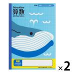 日本ノート 科目名入り スクールライン 算数 セミB5 SLS10MT 2冊