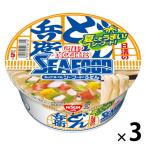 (数量限定)日清のどん兵衛カップヌードルシーフードうどん 日清食品 1セット（1個×3）カップ麺 即席麺