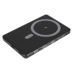 マグネット式ワイヤレス充電対応 モバイルバッテリー OECーLPBMG5004ーBK 1個 オウルテック