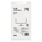 полиэтиленовый пакет ( стандарт пакет ) прозрачный толстый модель (LDPE) 0.08mm толщина 7 номер 120×230mm 1 комплект (1 пакет (50 листов входит )×10) оригинал 