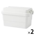 無印良品 再生ポリプロピレン入り 頑丈収納ボックス 大 約幅60×奥行39×高さ37cm 約50L 1セット（1個×2） 良品計画