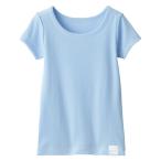 SALE 無印良品 ベビー さらっと綿クルーネックTシャツ【インナー】 ベビー100 ライトブルー 良品計画