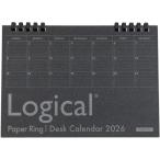 ナカバヤシ　COC-CLTP-A502-26D　ＦＳＣ−ＭＸ／卓上カレンダー２０２６ペーパー／Ａ５／ブラック　全国送料無料　郵便受けに投函