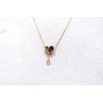 Yahoo! Yahoo!ショッピング(ヤフー ショッピング)【中古】K10ガーネット ディア— ネックレス　 PG　アクセサリー　ネックレス　K10　ゴールド