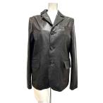 【中古】MARNI マルニ  ジャケット レディース レザージャケット 羊革 ブラック サイズ40