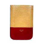 ショッピングiPod 【中古】　CELINE PARIS　 セリーヌ　スマホケース　iPodケース　袋型レザーケース　バイカラー