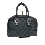 【中古】LOEWE ロエベ バッグ キャンバス アナグラム  ブラック レディース