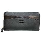 【中古】PRADA  プラダ 小物 財布 長財布 ウォレット ラウンドファスナー レザー ブラック 1ML506