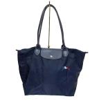ショッピングロンシャン 【中古】LONG CHAMP ロンシャン バッグ プリアージュ コレクション トレパリ Lサイズ 1899 HXG 006 ネイビー