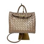 【中古】BOTTEGA VENETA ボッテガヴェネタ バッグ 2WAY スモール アンディアーモ ライムストーン 766014VCPP12820 イントレチャート