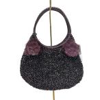 【中古】ANTEPRIMA  アンテプリマ バッグ ハンドバッグ ワイヤーバッグ フラワー ボルドー レディース