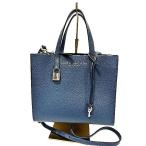 【中古】MARC JACOBS　マークジェイコブス　ショルダーバッグ　本革　ハンドバッグ　ネイビー