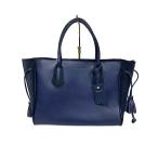 ショッピングロンシャン 【中古】LOMGCHAMP ロンシャン バッグ トートバッグ ペネロペ レザー ネイビー レディース