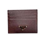 [ б/у ]PRADA Prada мелкие вещи карта safia-no1MC025 кожа футляр для карточек телячья кожа 