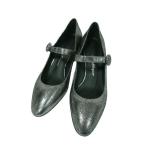 【中古】Salvatore Ferragamo サルヴァトーレフェラガモ 靴 パンプス レディース グレー きらきら 23cm 01Q032 718282