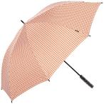 キャスコ(Kasco) ゴルフ傘 Kasco 千鳥柄晴雨兼用ワンタッチ日傘 SBU-028 ホワイト/オレンジ 重量:300g